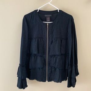 International Concepts Navy Zip-up Jacket. Size M
